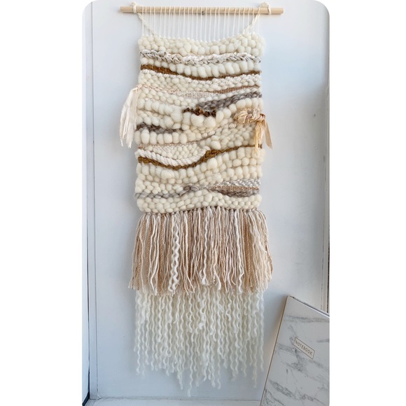 Other - Cream woven wall hanging